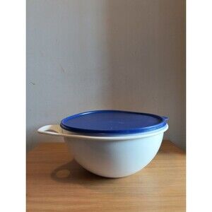 Tupperware Braille Coded White 12c Capacity THAT'S-A-BOWL 'Z' w/Lid